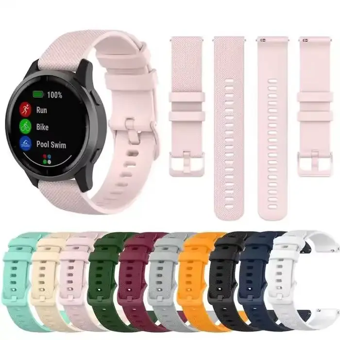 Bracelet de montre en silicone d'origine pour Garmin, compatible avec Venu 2, Vivoactive 4, Forerunner 645, style élégant et confortable pour femmes et hommes occasions spéciales