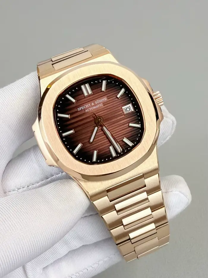 Montre de luxe Specht & Sohne automatique à remontage automatique résistante à l'eau pour homme occassions spéciales et tenues casual