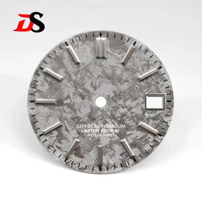 Cadran de montre en titane cristal de glace de 28