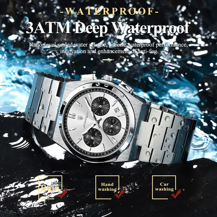 Montre chronographe pour homme POEDAGAR