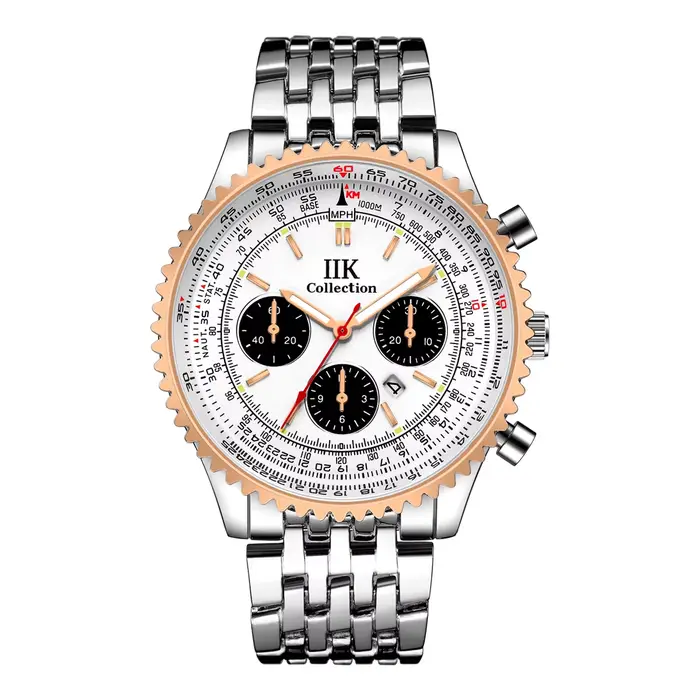 Montre Homme Originale 2026 Classique Multifonction en Acier Inoxydable Automatique avec Date, Chron