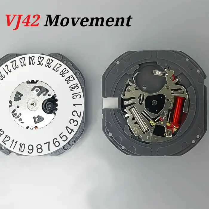 Mouvement CHIICSMART VJ42B à Quartz pour Montres Nouveau Design Précision 3 Aiguilles Date Noir Vert Occasions Spéciales