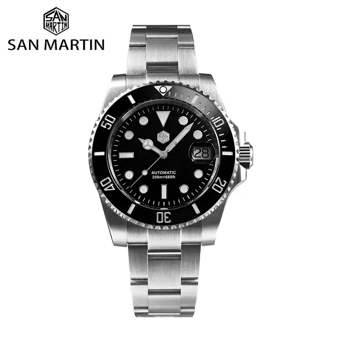 Montre San Martin nouvelle version améliorée Sub Men PT5000 ST2130