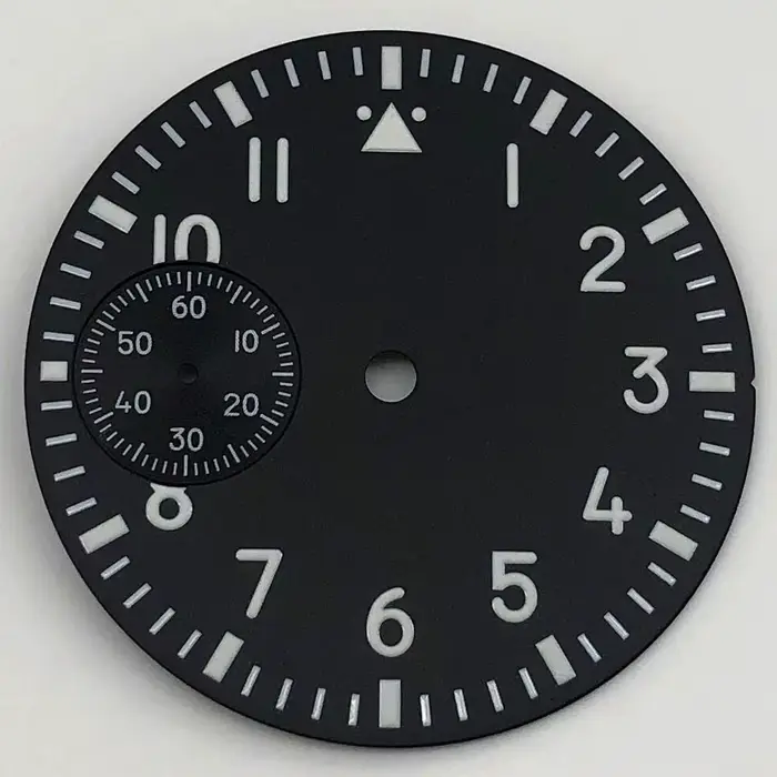 Cadran stérile lumineux de 37mm adapté au mouvement mécanique ETA6497 ST3600