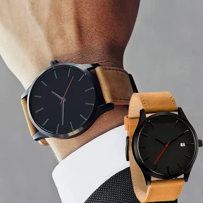 Montre homme TINUORA Quartz élégante à offrir pour hommes occassions spéciales style décontracté moderne analogique