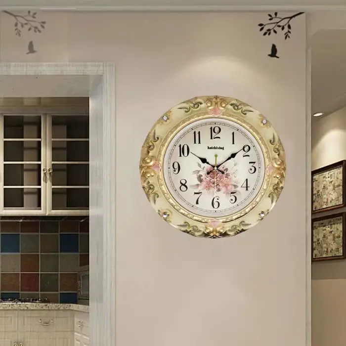 Horloge murale silencieuse pour salon