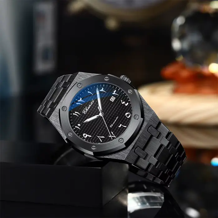 CHENXI montre homme veilleuse étanche et calendrier de temps montres pour hommes montre-bracelet de luxe de haute qualité chiffres arabes orientaux