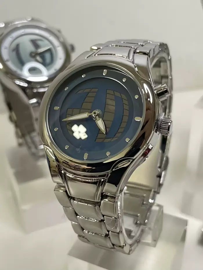 Montre Homme Luxe Globe Arc-en-ciel Forme Organique Unique Boîtier Futuriste Y2K Rétro Quartz Bracelet Acier Tendance