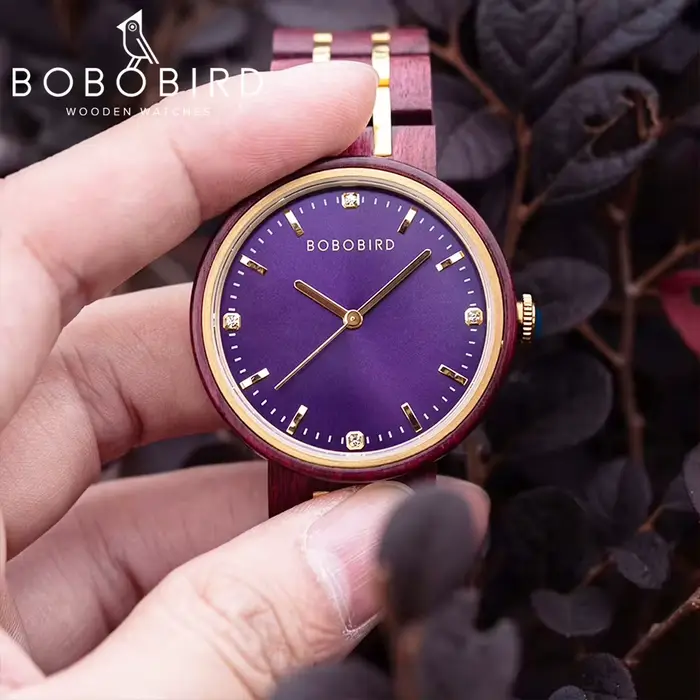 BOBO BIRD-Montre-bracelet en bois pour femme