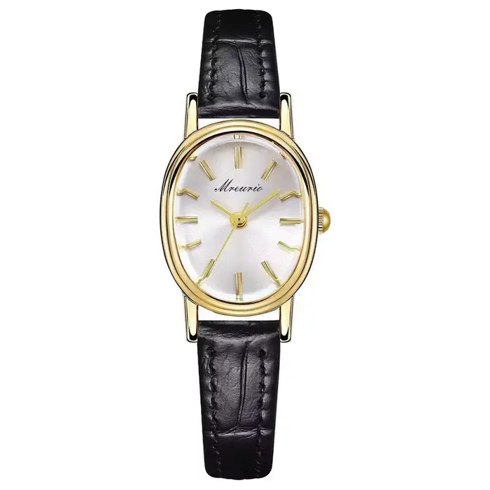 Montre de luxe à quartz avec cadran œuf de pigeon