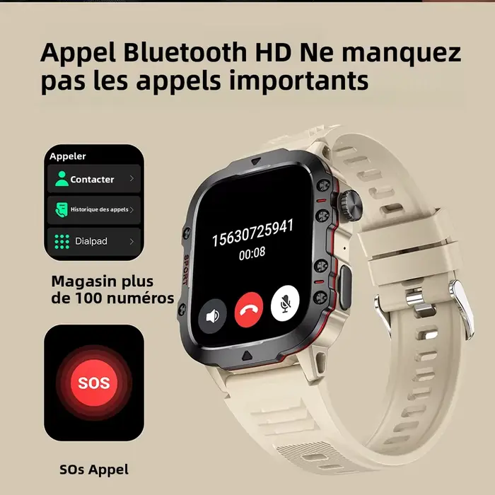 Montres intelligentes militaires originales pour hommes