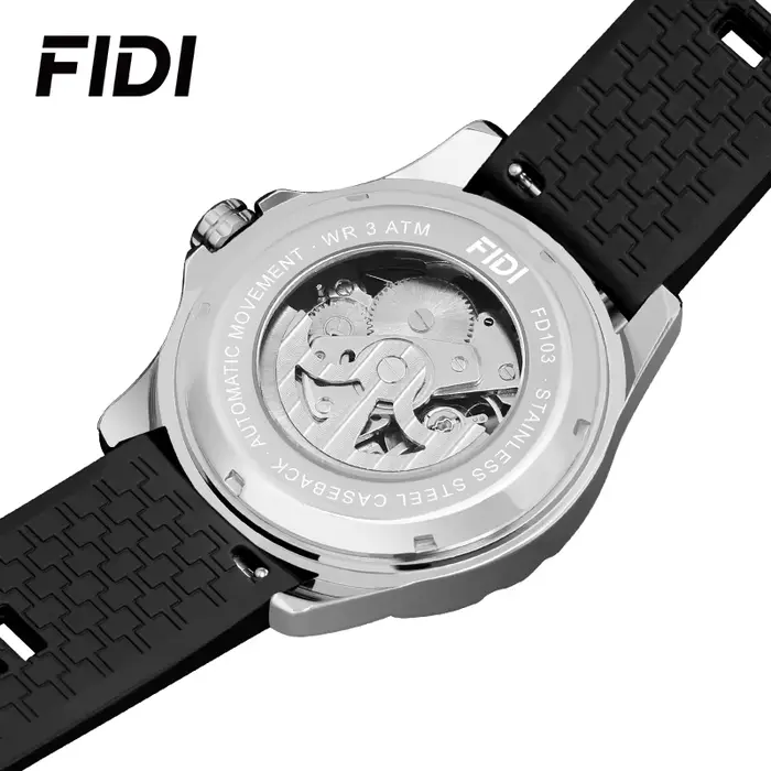 Montre mécanique automatique FIDI Skeleton pour homme