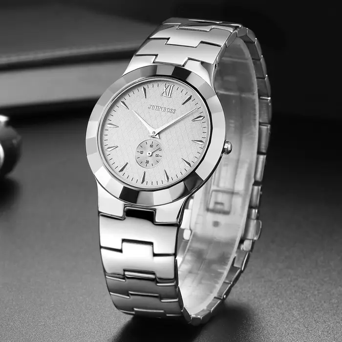 Montre homme Oupai en acier au tungstène cadran rond cristal de saphir mouvement à quartz résistance à l'eau occassions spéciales et quotidiennes