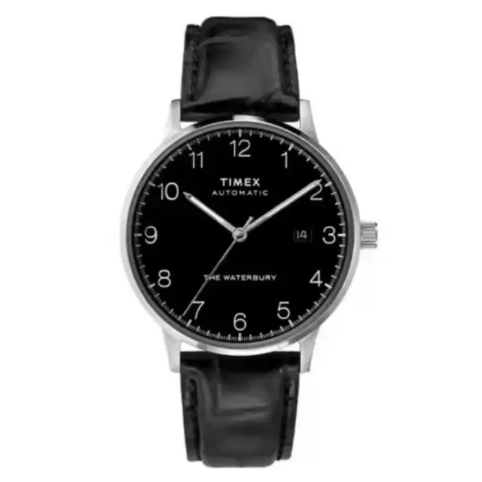 Montre automatique TIMEX pour homme, montre de luxe avec calendrier, bracelet en cuir véritable, montre automatique