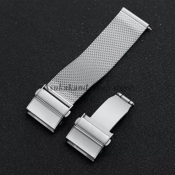 Fermoir pliant en acier inoxydable 18mm 20mm 22mm pour bracelet de montre en cuir