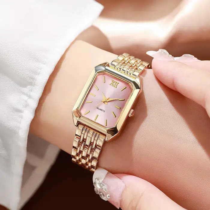 Montres rectangulaires élégantes pour femmes