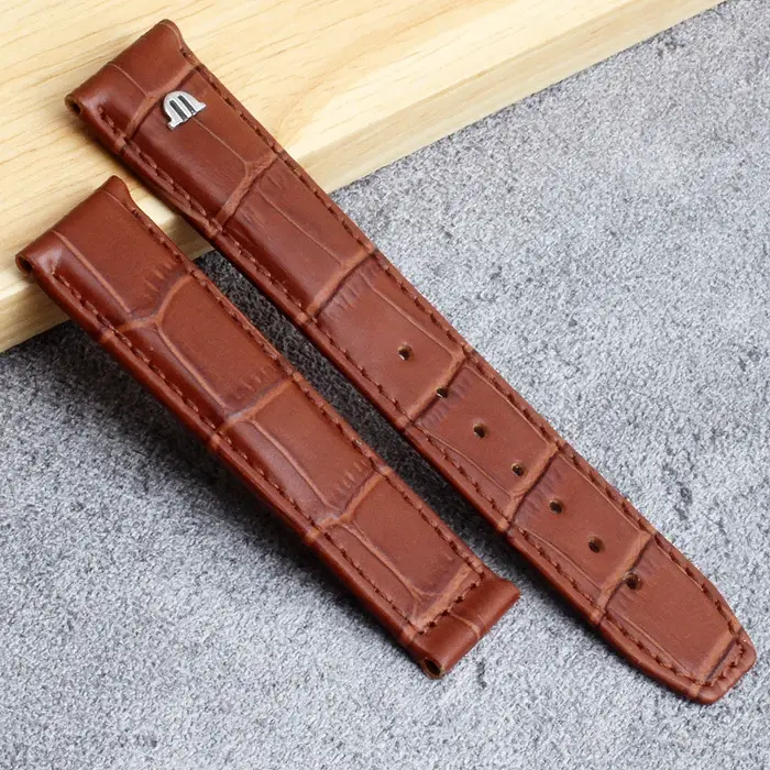 Pour Maurice Lacroix bracelet de montre en cuir véritable PT6158pt6098 noir marron 20mm 22mm