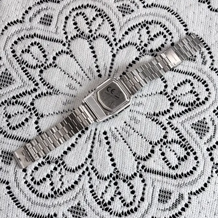 Montres en alliage d'acier inoxydable pour hommes, montres de luxe avec calculatrice, montres LED mu