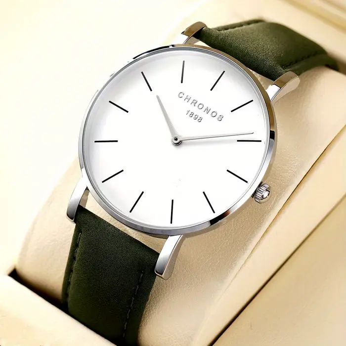 Montre Chronos homme élégante et résistante à l'eau pour occasions professionnelles et décontractées