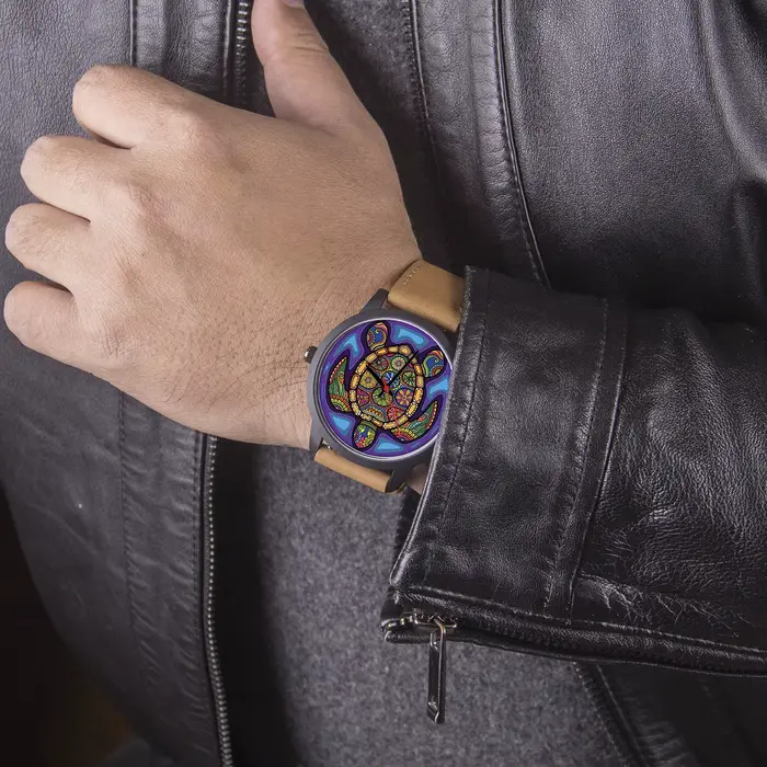 Montre-bracelet à Quartz pour hommes, magasin d'usine, batterie, tortue de mer, Design Punk Street Style, cadran Cool, cadeaux Souvenir pour garçon, 2025