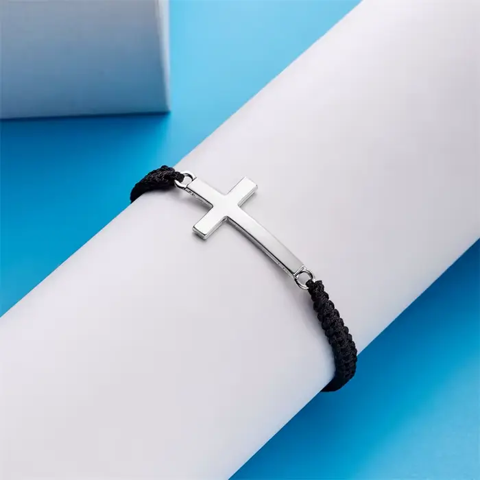 Bracelet tressé en acier inoxydable pour hommes et femmes