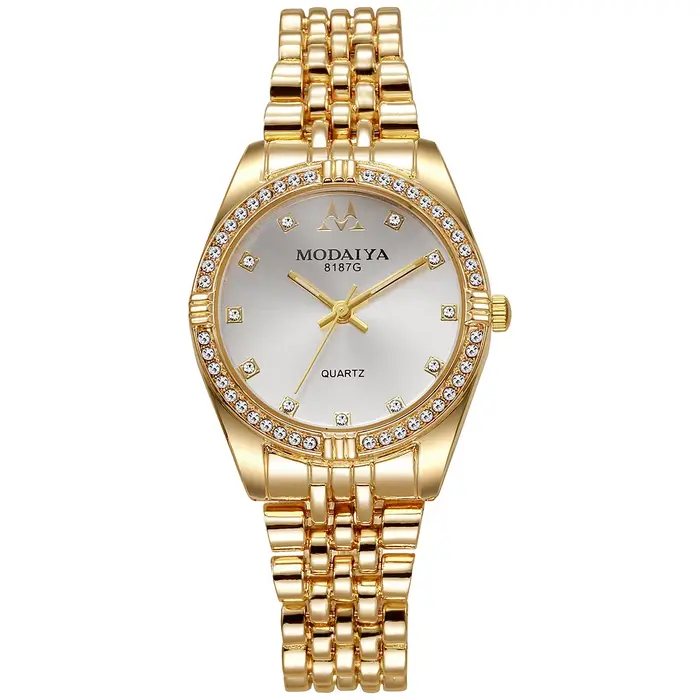 Montre en acier inoxydable pour femmes avec strass scintillants et affichage numérique pour occasions spéciales