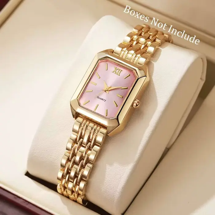Montre à Quartz rectangulaire pour femmes, montre-bracelet analogique de luxe, horloge cadeau pour f