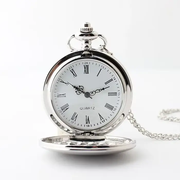 Montre à gousset — Montre de poche à quartz rétro, simple et à la mode