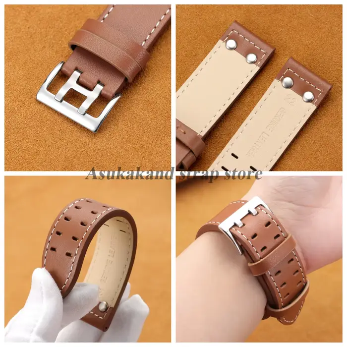 Bracelets de montre en cuir haute qualité 20mm 22mm pour montres unisexes style élégant confortable belles couleurs diverses occasions spéciales