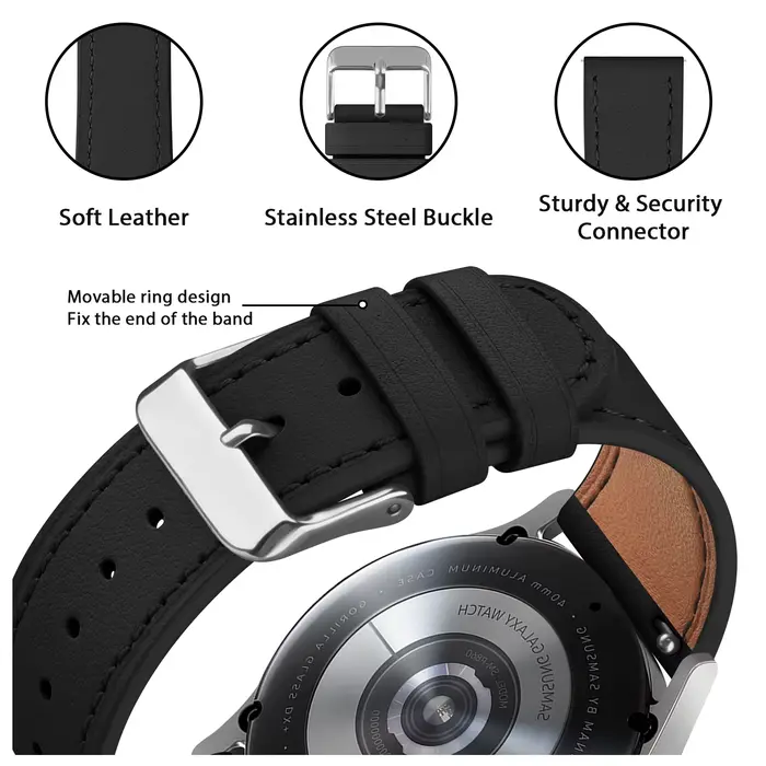 Bracelet en cuir de 20mm pour Polar Pacer/Pacer Pro, Bracelet de Sport pour Polar Ignite 3 2 Unite, accessoires