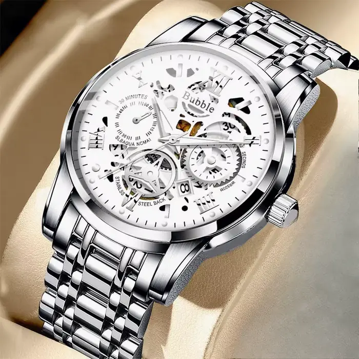 Montre pour hommes, montre creuse rétro de grande valeur