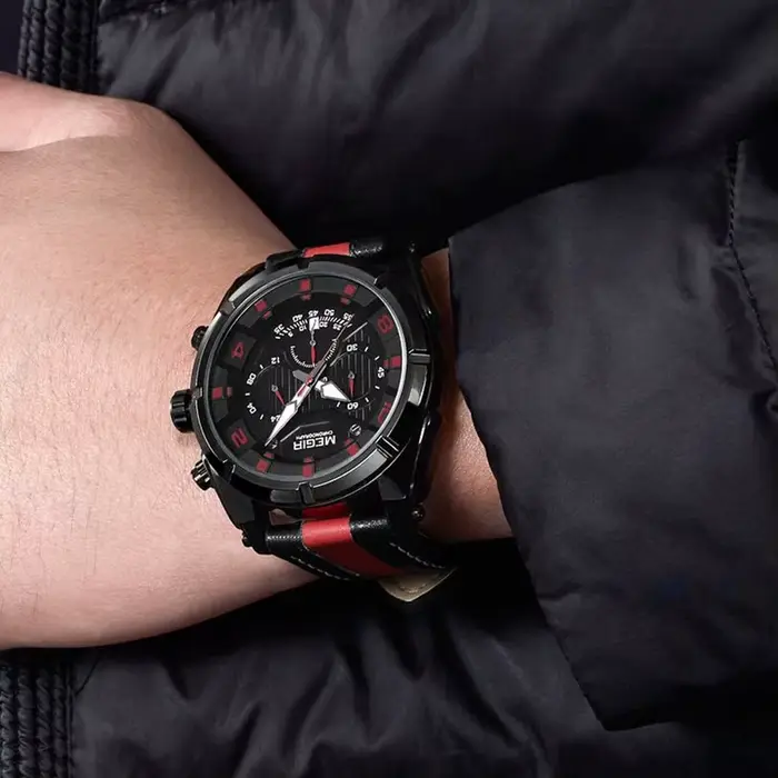 Montre Chronographe Sport Homme MEGIR