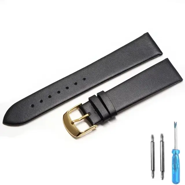 Bracelet de montre en cuir de vache véritable
