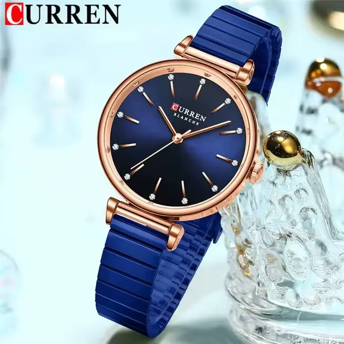 CURREN 9081 montre à Quartz pour femme élégante avancée bracelet en acier inoxydable étanche