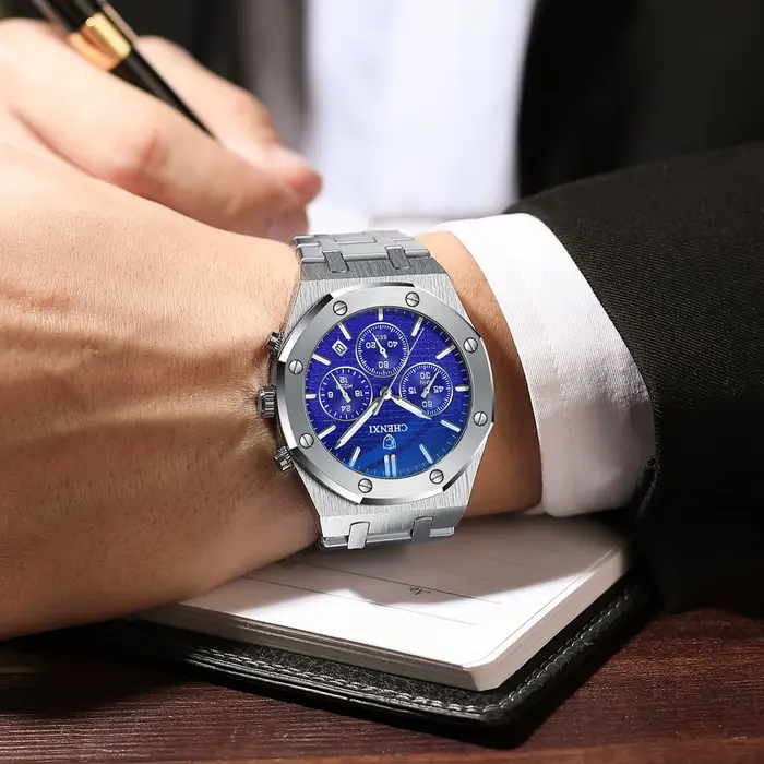 CHENXI Montre de luxe pour hommes d'affaires de marque haut de gamme