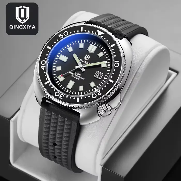 QINGXIYA nouvelles montres pour hommes d'affaires montre à Quartz de luxe pour hommes étanche Date h