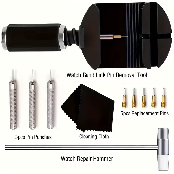 Kit d'outils de réparation de montres professionnel de luxe 52 pièces/ensemble