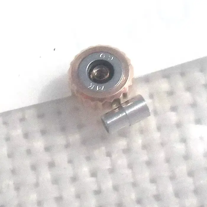 1 jeu de couronne de montre en acier