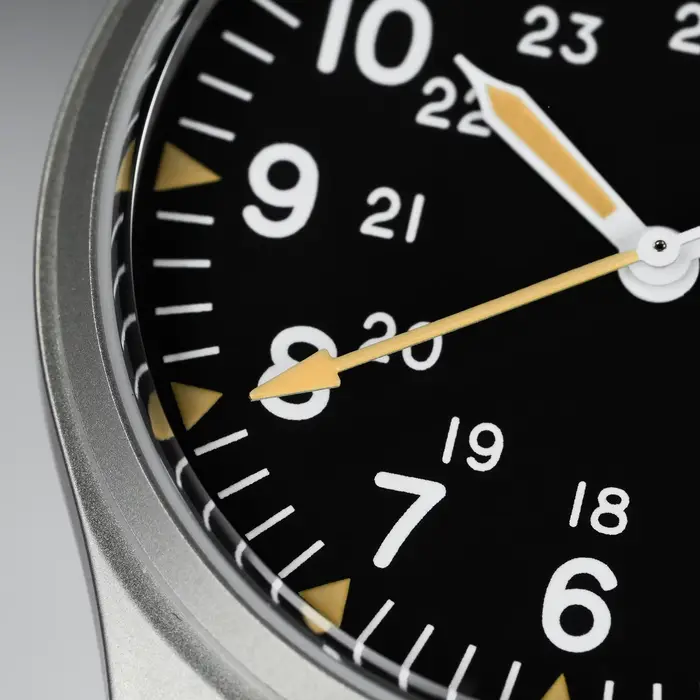 Militado ML07B 36mm montre à Quartz mis5 Super 2035 mouvement montres bombé saphir cristal lumineux étanche