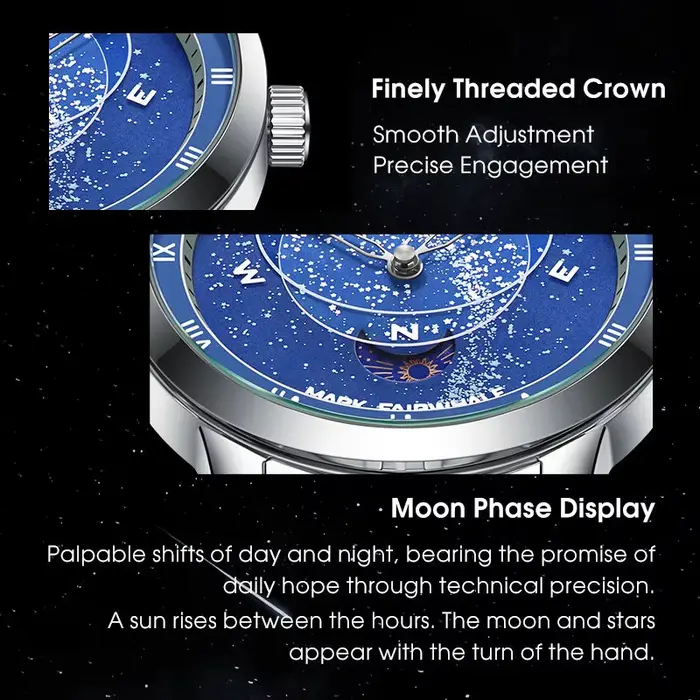 Montre Mark Fairwhale 5053 Starry Sky pour homme