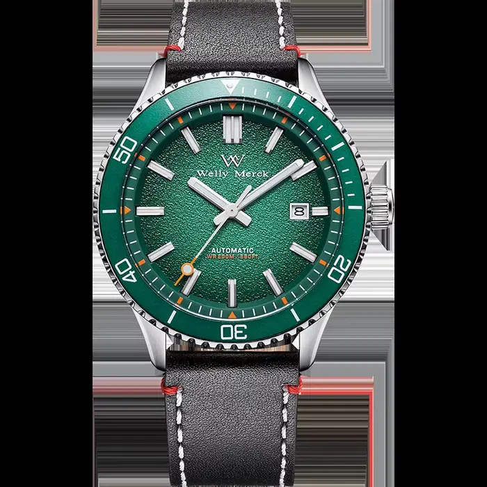 WM montre montre de plongée automatique montres mécaniques homme montre de plongée saphir acier inox