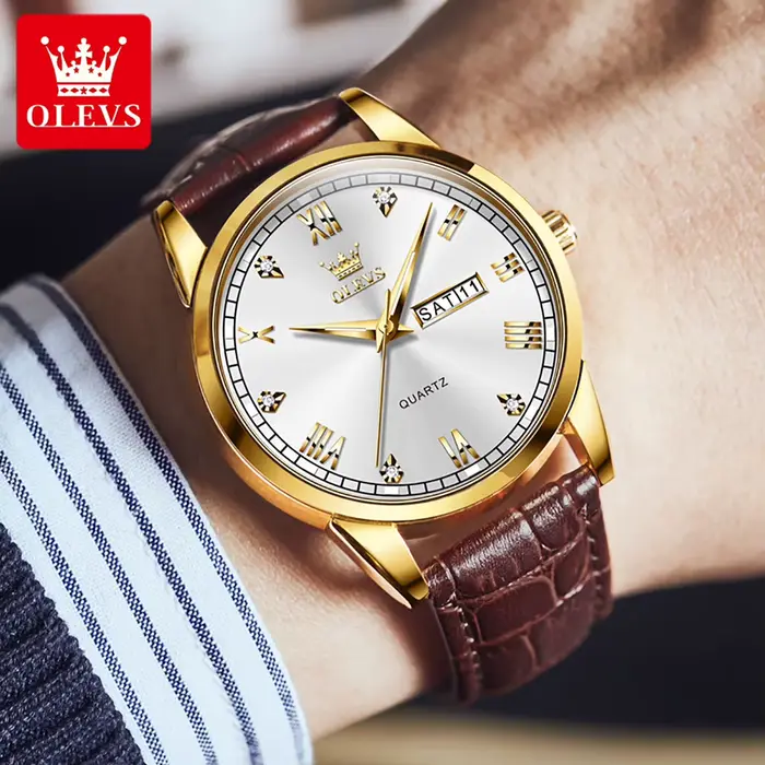 Montre à quartz OLEVS 6896 pour homme