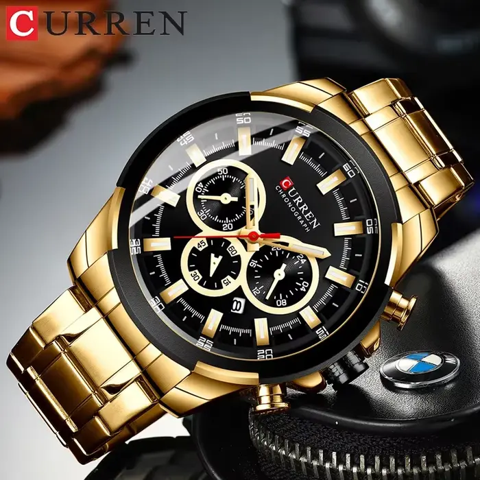 CURREN montre à Quartz pour hommes Top marque de luxe mode affaires montres en acier étanche homme Sport montre-bracelet Relogio Masculino