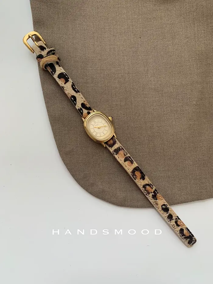 Montre rétro haut de gamme en or pour femme : montre à quartz polyvalente, cadeau en acier inoxydabl
