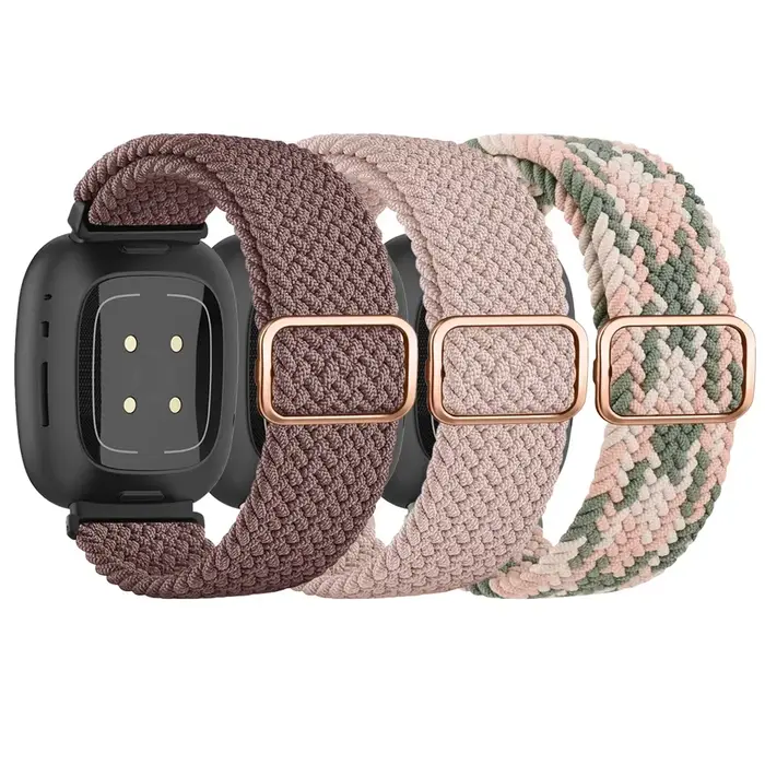 Bracelet élastique tressé pour Fitbit Versa SE 2 3 4