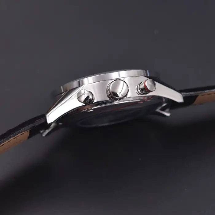 Montre mécanique automatique en cuir pour homme