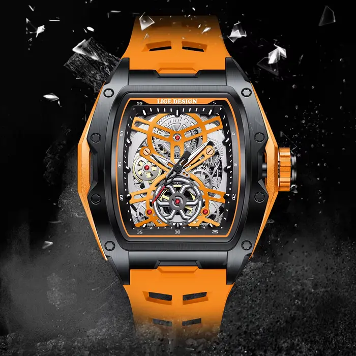 Montre mécanique automatique étanche pour homme