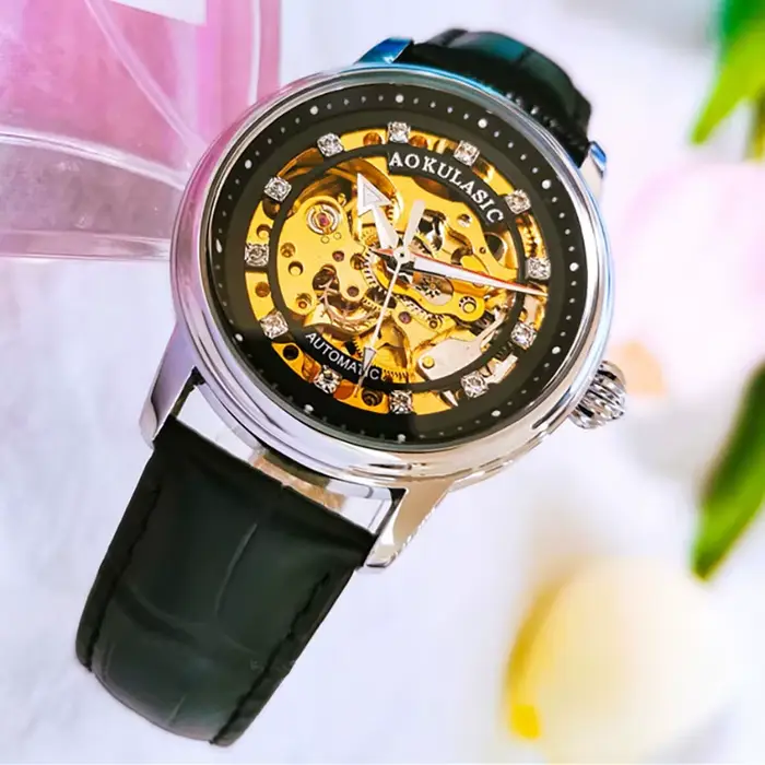 AOKULASIC Montres mécaniques automatiques étanches pour femmes
