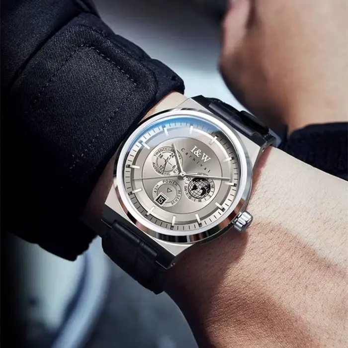 IW – montre en cuir pour hommes
