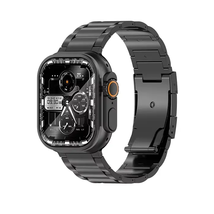 Bracelet de luxe en alliage de titane pour Apple Watch Ultra 2 10 9 8 7 6 5, Bracelet en métal pour 